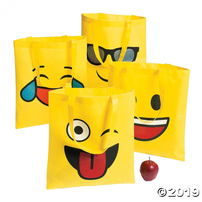 Large Emoji Tote Bags (Per Dozen)