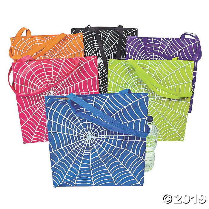 Large Spider Web Tote Bags (Per Dozen)