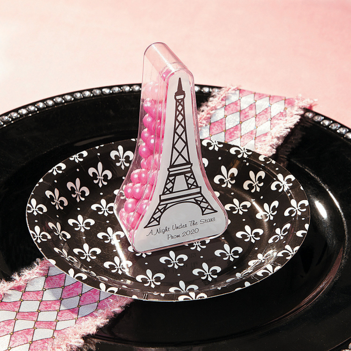 Personalized Eiffel Tower Favor Containers (Per Dozen)