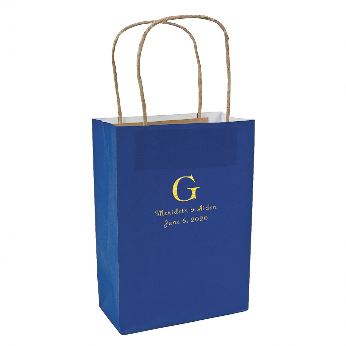 Personalized Monogram Gift Bags