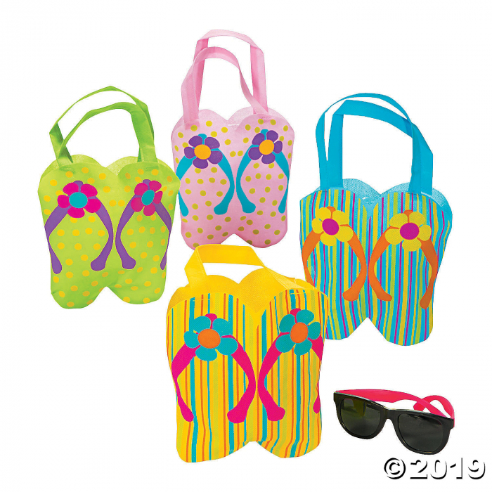 Mini Flip Flop Tote Bags (Per Dozen)