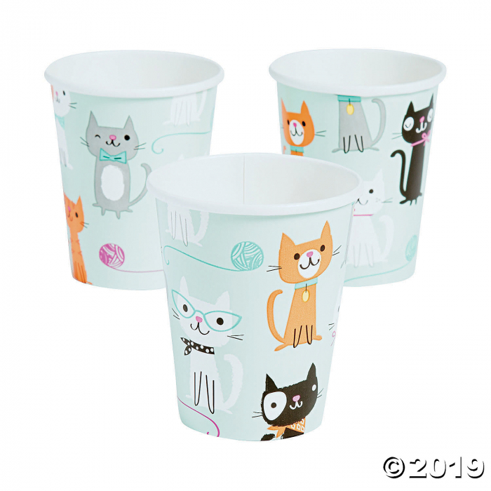 Purr-Fect Party Paper Cups (8 Piece(s))