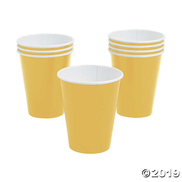 Yellow Paper Cups (24 Piece(s))