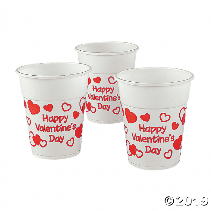 Valentine Plastic Cups (50 Piece(s))