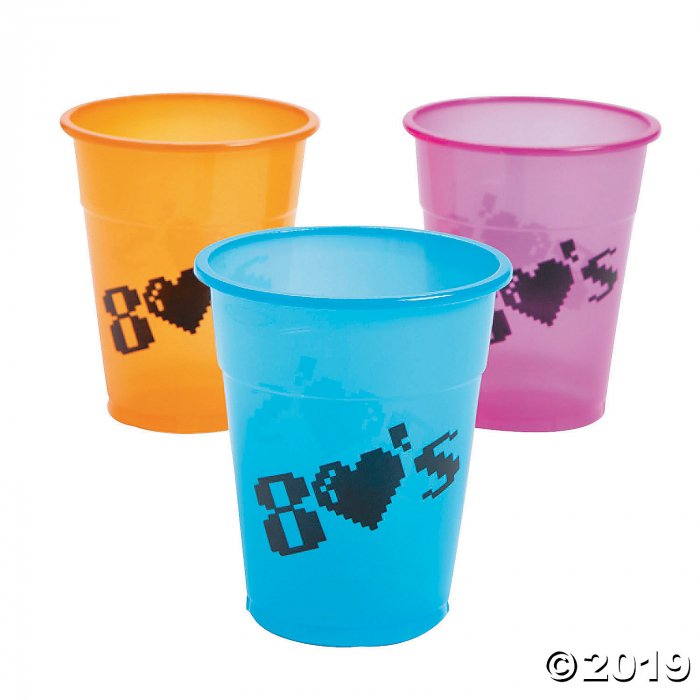 80's Plastic Cups (25 Piece(s))