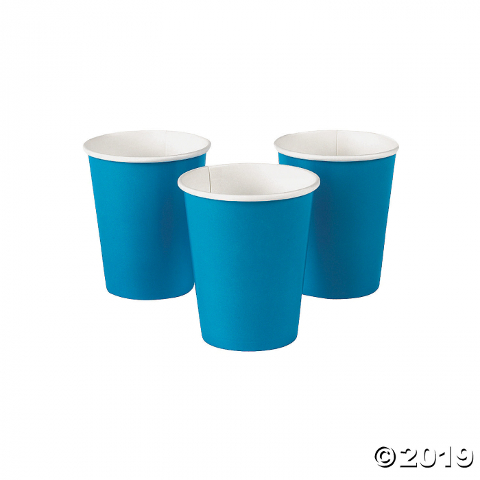 Turquoise Paper Cups (24 Piece(s))