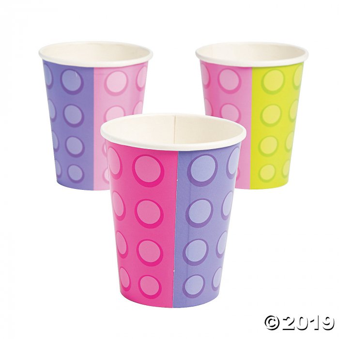 Pastel Color Brick Party Cups (8 Piece(s))