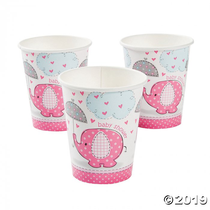 Umbrellaphants Pink Paper Cups (8 Piece(s))