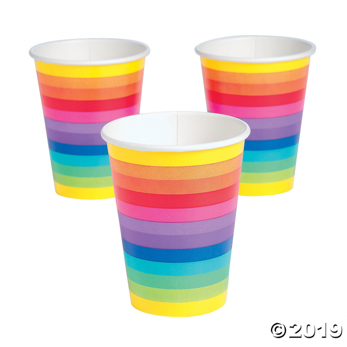 Rainbow Paper Cups (8 Piece(s))