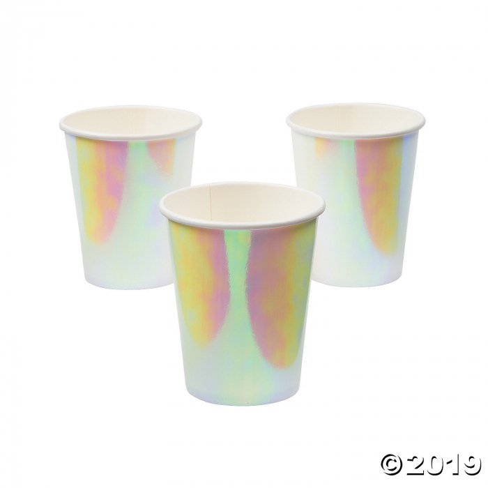Iridescent Paper Cups (8 Piece(s))