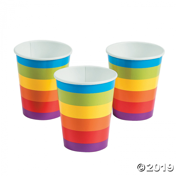 Rainbow Party Paper Cups (8 Piece(s))