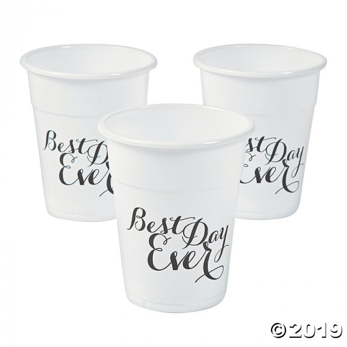 Best Day Ever Plastic Cups - 150 Pc.