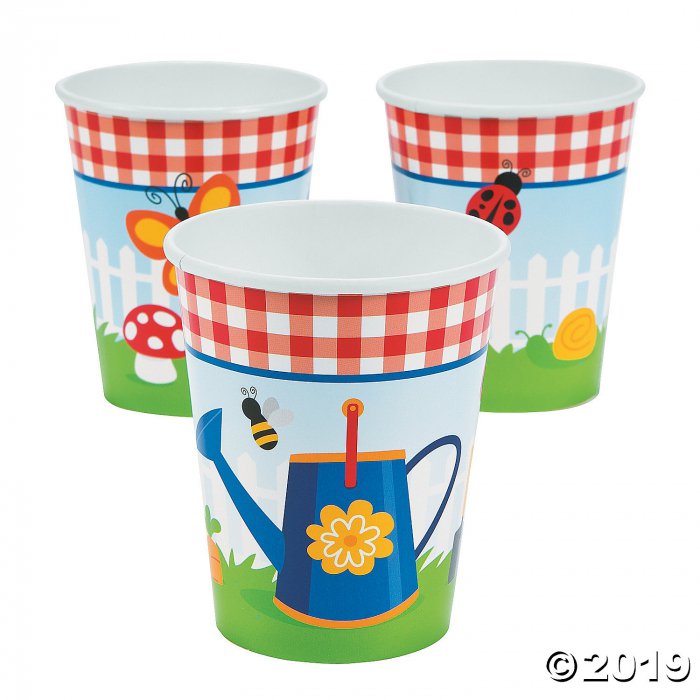 Garden Birthday Party Cups (8 Piece(s))