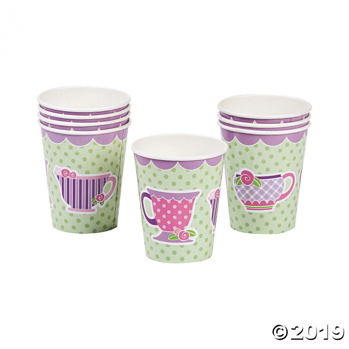 8 Tea Party Paper Cups (8 Piece(s))