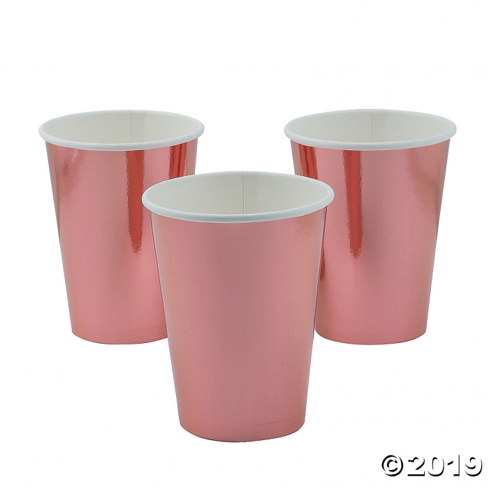 Rose Gold Foil Paper Cups (8 Piece(s))