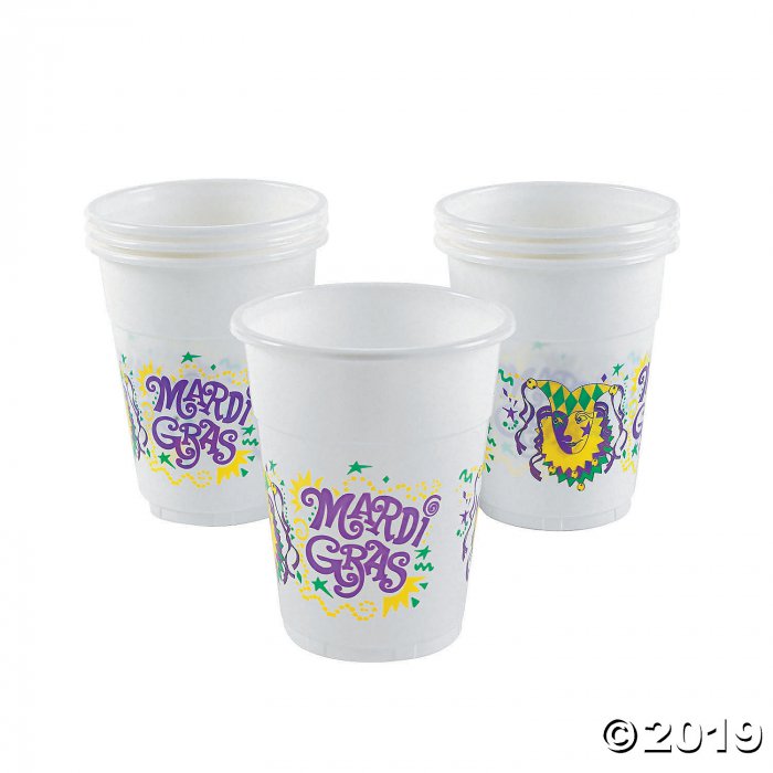 Mardi Gras Icon Plastic Cups (50 Piece(s))