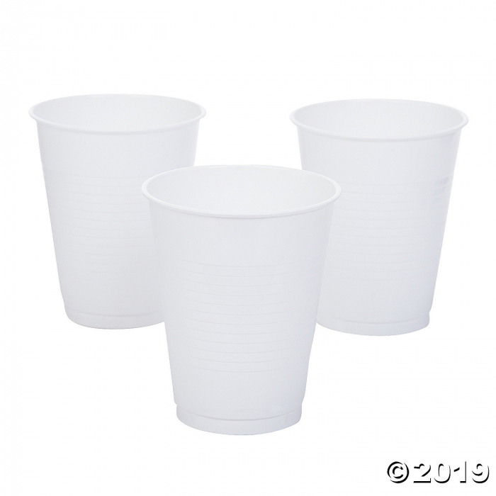 White Plastic Tumblers (20 Piece(s))