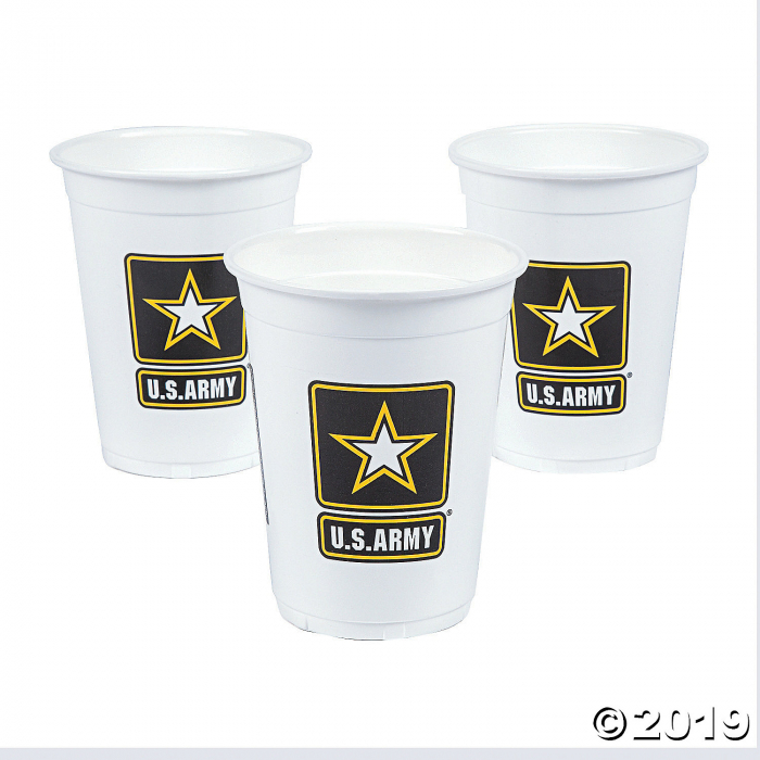 U.S. Army® Disposable Plastic Cups (Per Dozen)