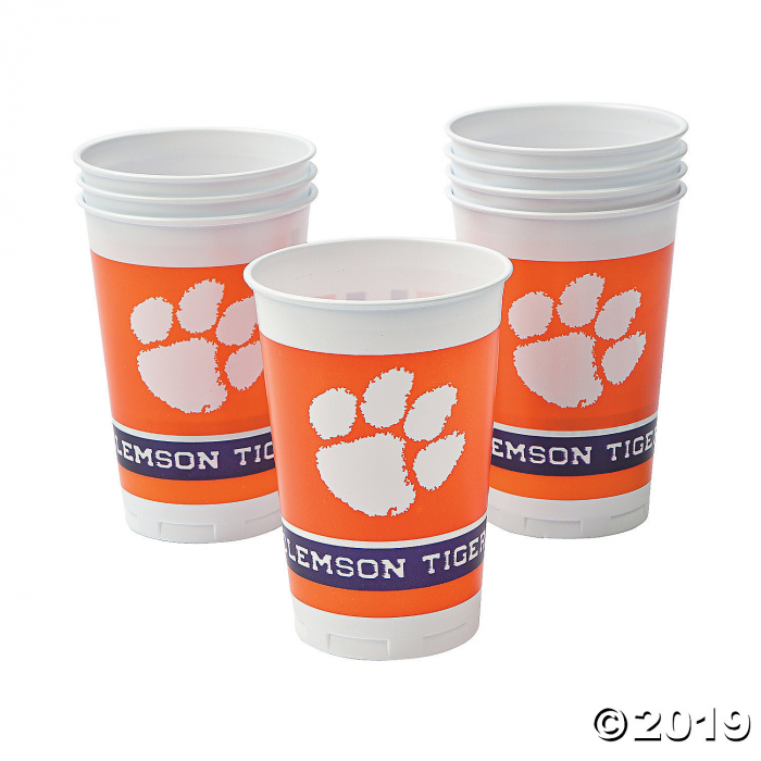 NCAA Clemson Plastic Cups (8 Piece(s))