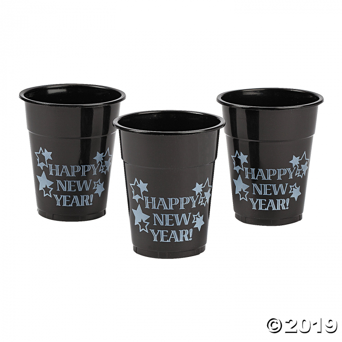 Happy New Year Plastic Cups (50 Piece(s))