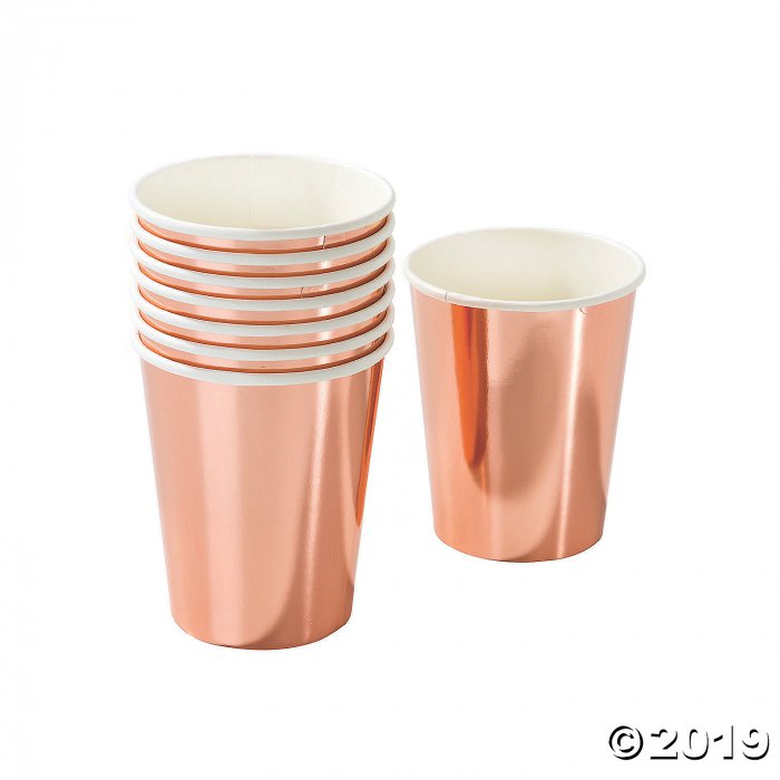 Talking Tables Party Porcelain Rose Gold Foil Paper Cups (8 Piece(s))
