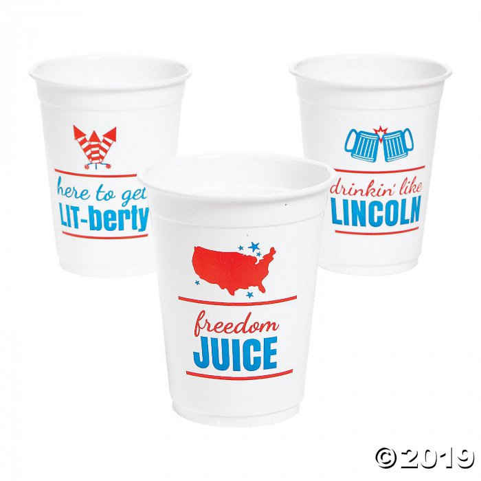 Patriotic Freedom Juice Plastic Cups (50 Piece(s))