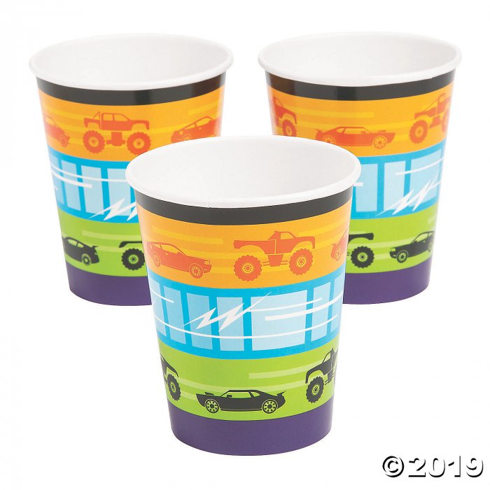 Cars & Trucks Paper Cups (8 Piece(s))