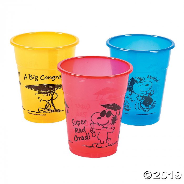 Peanuts® Graduation Plastic Cups (25 Piece(s))