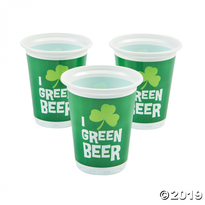 Green Beer Cups (8 Piece(s)) Green Beer Cups (8 Piece(s))
