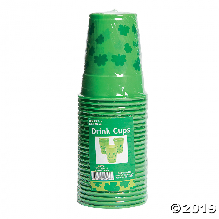 St. Patrick's Day Plastic Cups (50 Piece(s))