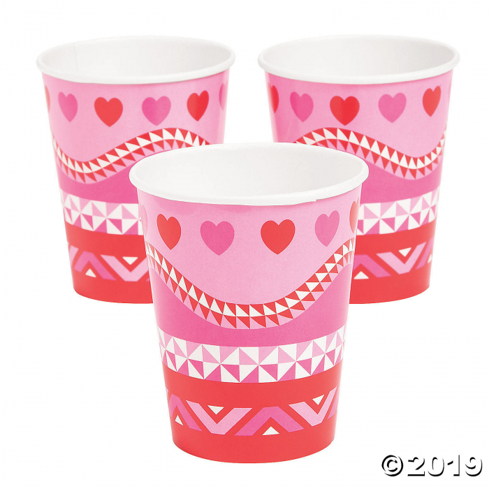 Valentine Fiesta Paper Cups (8 Piece(s))