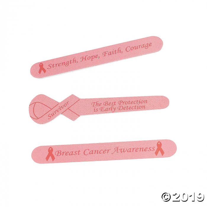 Breast Cancer Awareness Emery Boards (24 Piece(s))