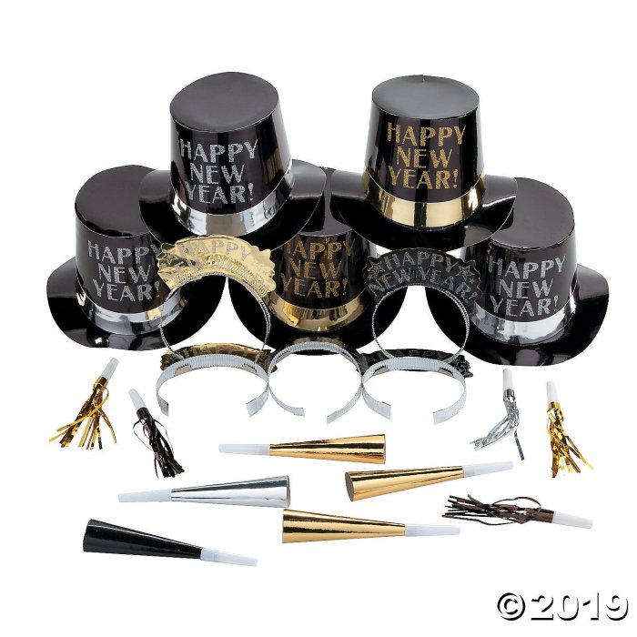 New Year's Eve Midnight Elegance Party for 10 (25 Piece(s))