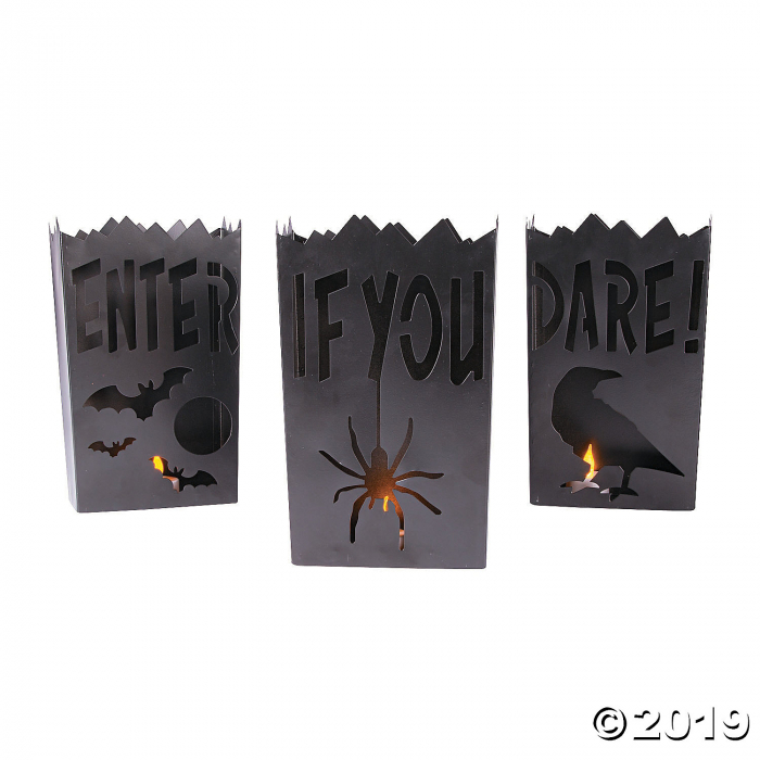 Vintage Metal Luminaries Halloween Decorations (1 Set(s))