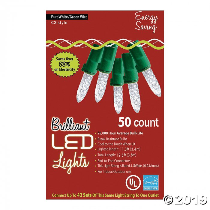 50L Clear Holiday LED Lights - C3 Style (1 Piece(s))