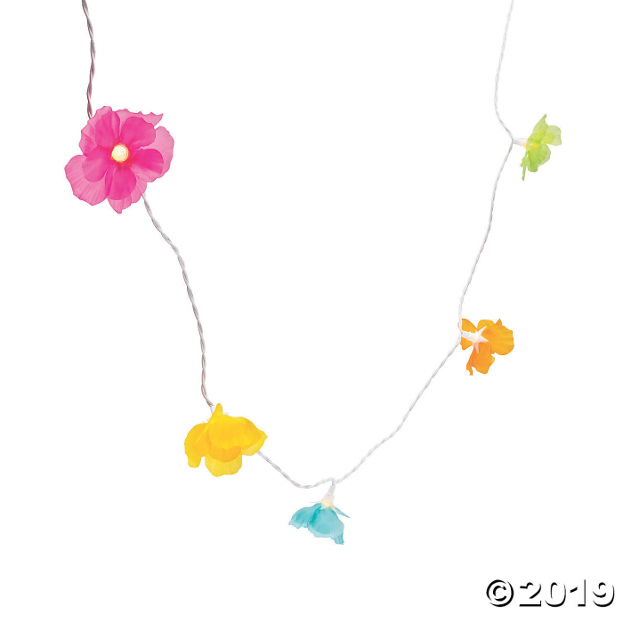 Lighted Luau Flower Garland (1 Piece(s))