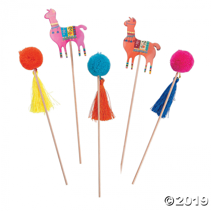 Boho Pom-Pom Food Picks (Per Dozen)