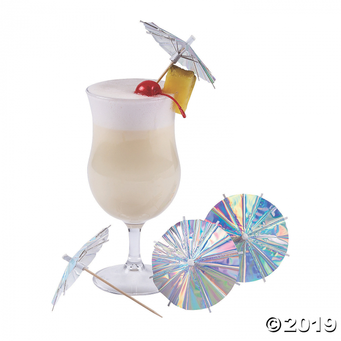 Iridescent Drink Umbrellas (24 Piece(s))