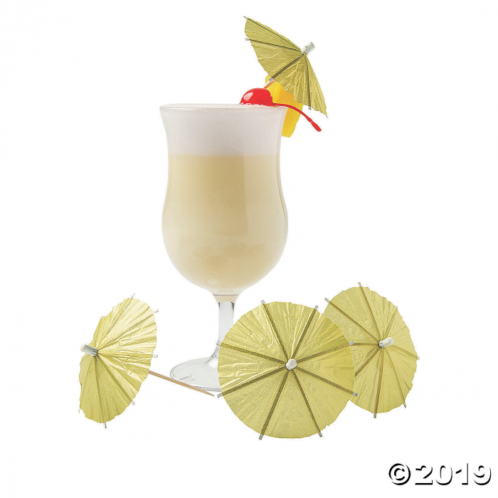 Gold Cocktail Parasols (1 Unit(s))