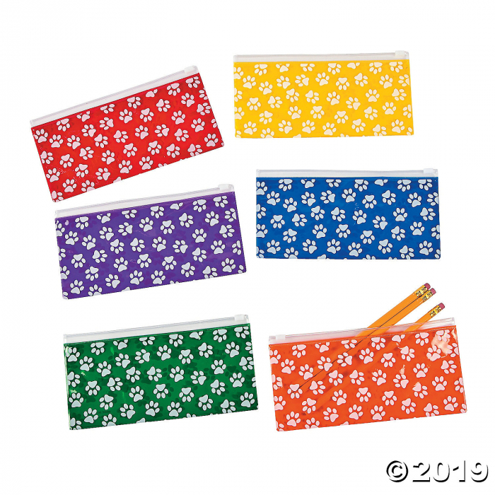 Paw Print Pencil Cases (Per Dozen)