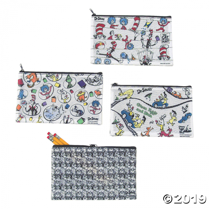 Color Your Own Dr. Seuss Pencil Pouches (Per Dozen)