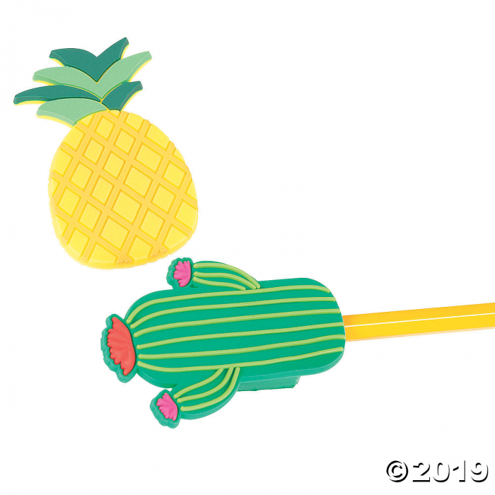 Pineapple & Cactus Pencil Sharpeners (Per Dozen)