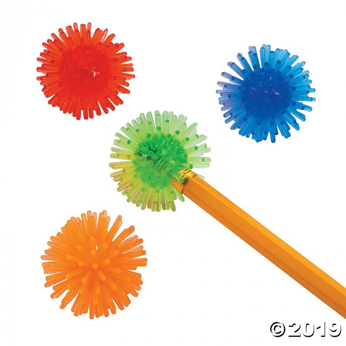 Spike Ball Pencil Toppers (24 Piece(s))