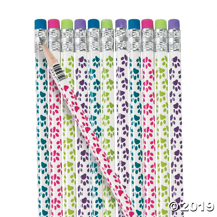 Paw Print Pencils (24 Piece(s))