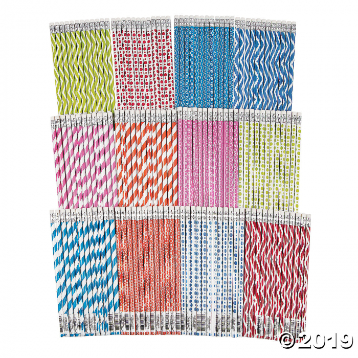 Fun Print Pencils (144 Piece(s))
