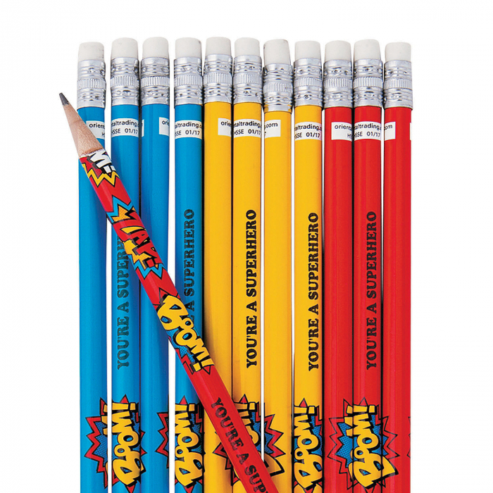 Personalized Superhero Pencils (24 Piece(s))