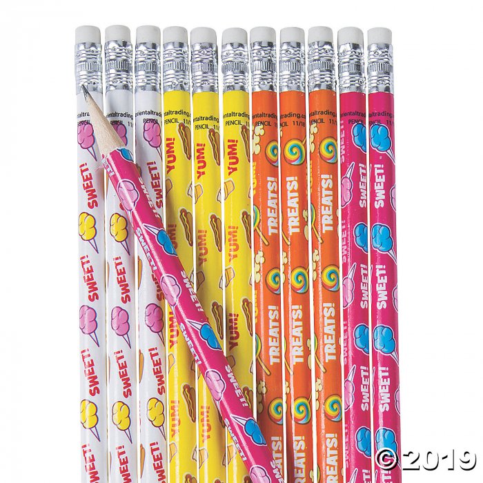 Scented Carnival Foods Pencils (24 Piece(s))