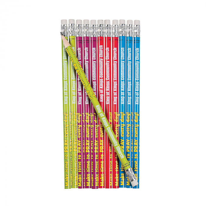 Personalized Religious Print Pencil Assortment (72 Piece(s))