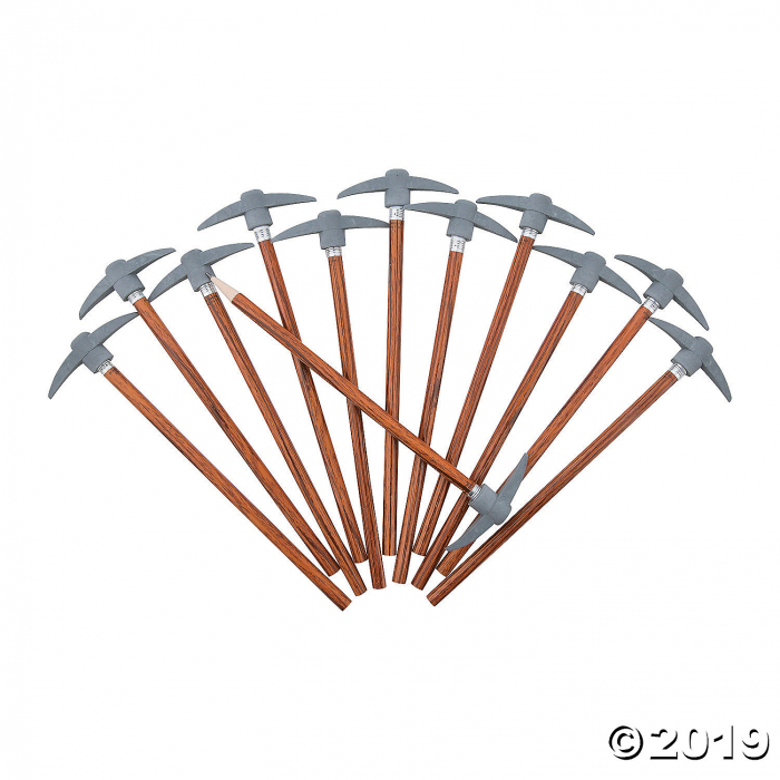 Pencils with Mountain Climber Pickaxe Topper (Per Dozen)