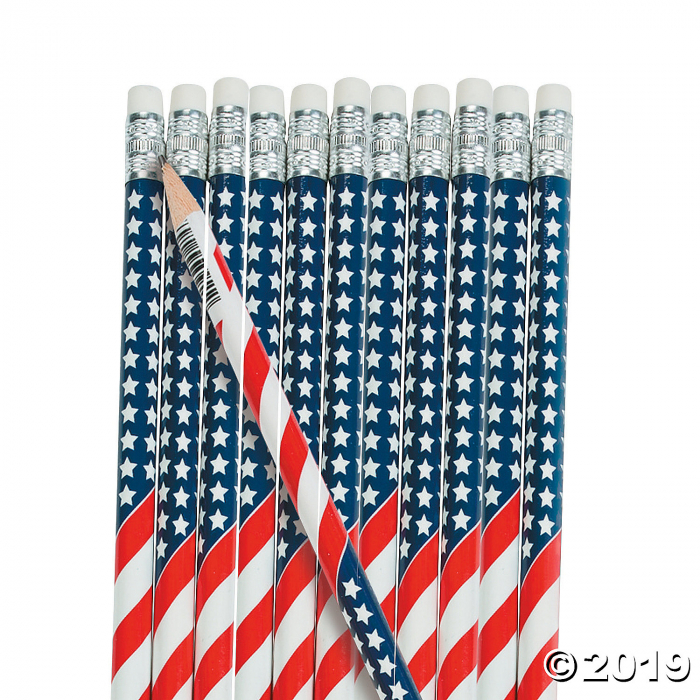 USA Flag Pencils (24 Piece(s))